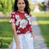 Футболка женская Цветы GREANZH